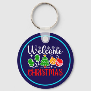 Welcome Christmas Keychain