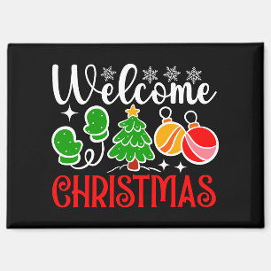 Welcome Christmas Magnet