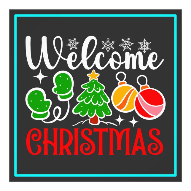 Welcome Christmas Photo Print (Front)