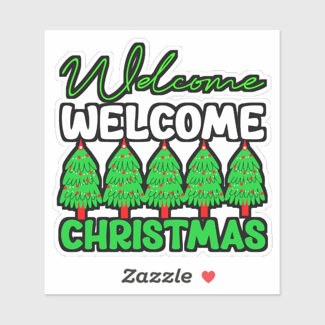 Welcome Christmas Tree Holiday Design-85600 (Sheet)