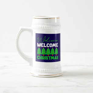 Welcome Christmas Tree Holiday Design-85600 Beer Stein