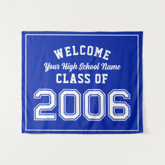 Welcome Class of 2006, 20 Year Reunion Decor Tapestry