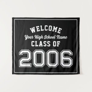 Welcome Class of 2006, 20 Year Reunion Decor Tapestry
