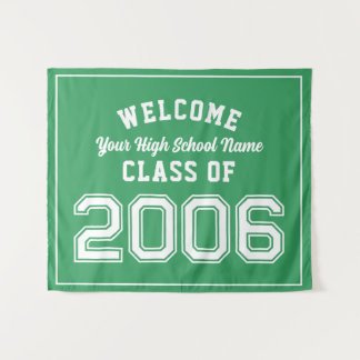 Welcome Class of 2006, 20 Year Reunion Decor Tapestry