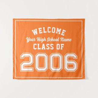 Welcome Class of 2006, 20 Year Reunion Decor Tapestry