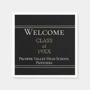 Welcome class reunion party napkins