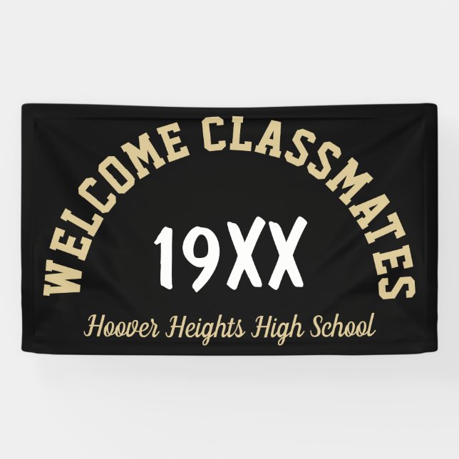Welcome Classmates Class reunion banner (Horizontal)