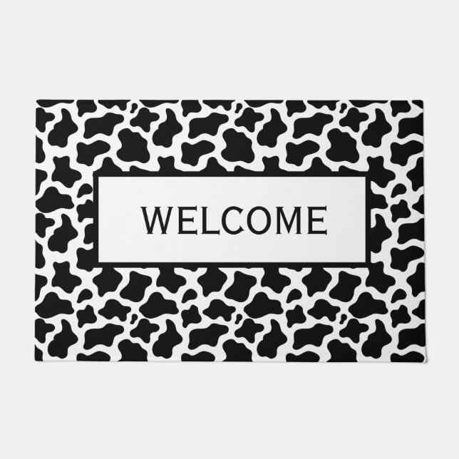 Welcome Cow Doormat (Front)