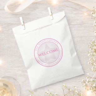 Welcome Custom Name Guest Bedroom Pastel Star Favour Bag