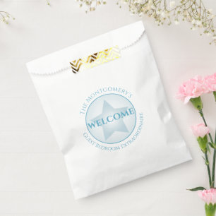 Welcome Custom Name Guest Bedroom Pastel Star Favour Bag