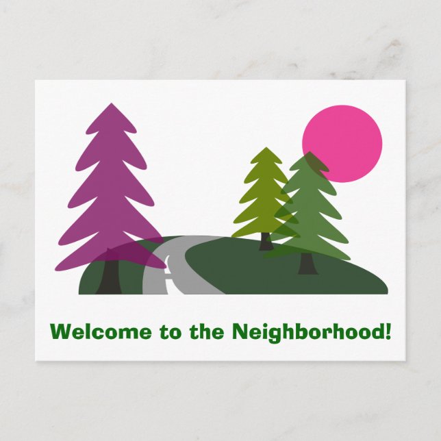Welcome Custom Post Card (Front)