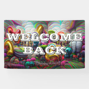 Welcome custom Vinyl Banner 3' x 5' Banner