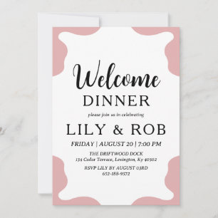 welcome dinner invitation