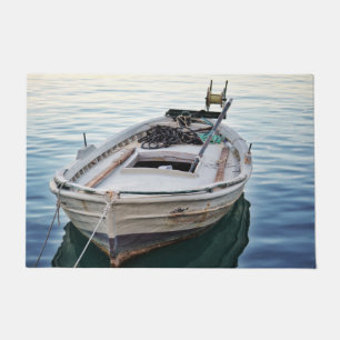 welcome door mat  Lake fishing boat