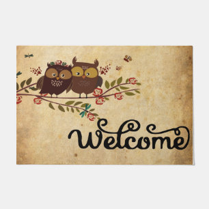 Welcome Doormat, Animal Doormat, Owl Welcome Doormat