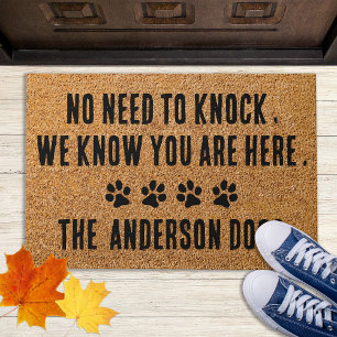 Welcome Doormat - Dog Paw Print Doormat