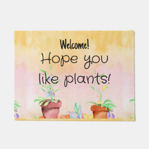Welcome Doormat for Plant Lovers Home Decor 