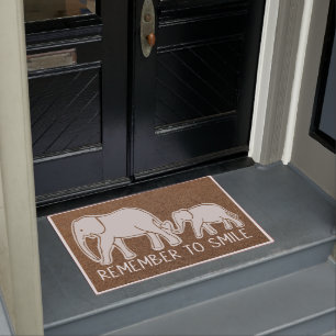 Welcome Elephant Doormat, Lovely Elephant Doormat