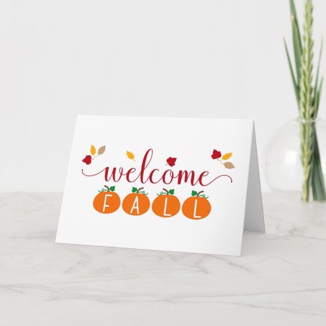Welcome Fall Card (Front)