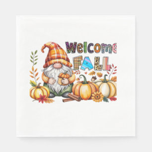 Welcome Fall Gnomes Classic T-Shirt.png Napkin
