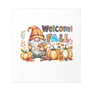 Welcome Fall Gnomes Classic T-Shirt.png Notepad