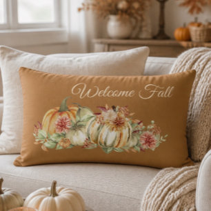 Welcome Fall Seasonal Lumbar Pillow