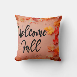 Welcome Fall - Thanksgiving Throw Pillow