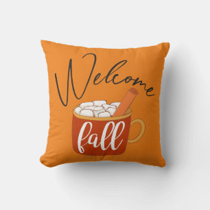 Welcome Fall Throw Pillow