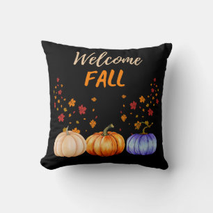 WELCOME FALL VIBES THROW PILLOW