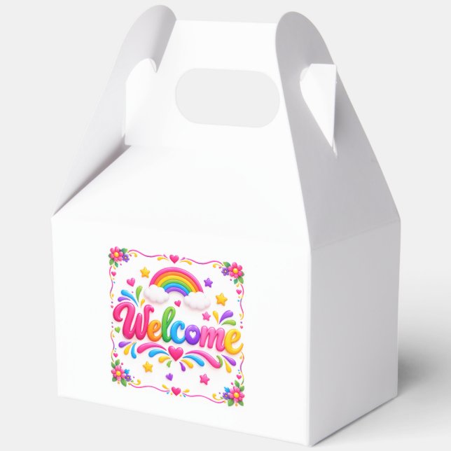 Welcome  favor box (Front)