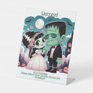 Welcome-Frankenstein and his Bride Sign