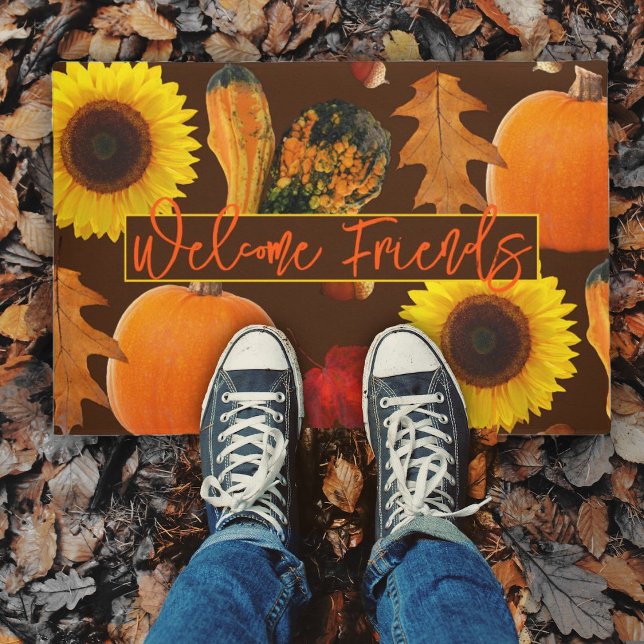 Welcome Friends Autumn Fall Season Doormat (Creator Uploaded)