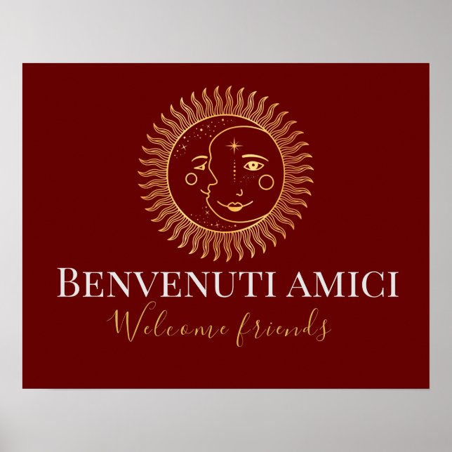 Welcome Friends English / Italian    Poster (Front)