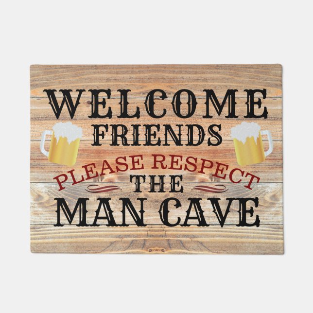 Welcome Friends | Man Cave Doormat (Front)
