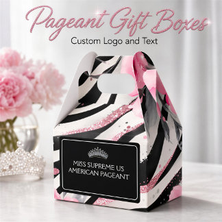 Welcome Gifts for Pageant Contestants Sparkle Favor Box