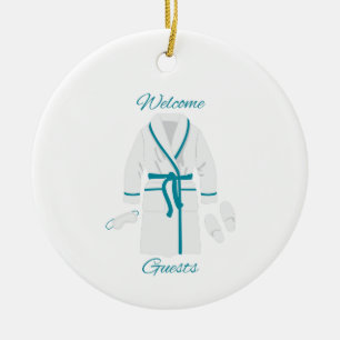 Welcome Guests Ceramic Ornament
