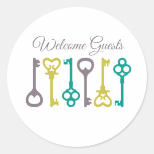 Welcome Guests Classic Round Sticker