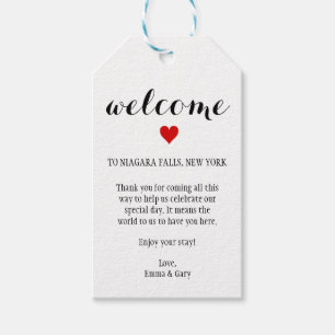 Welcome Guests Destination Wedding Tag