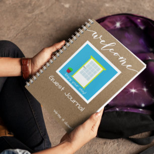 Welcome Holiday Vacation Home Guest Book Journal