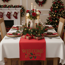 Welcome holly christmas guest