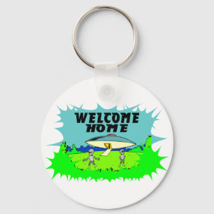 Welcome Home Aliens Keychain