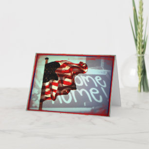 Welcome Home and Thank You For Your Service Card