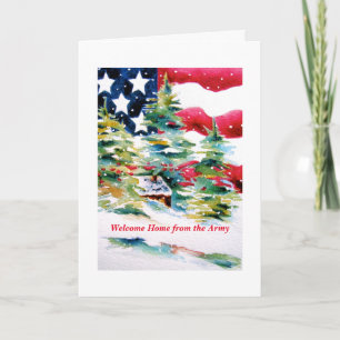 Welcome Home Army Card
