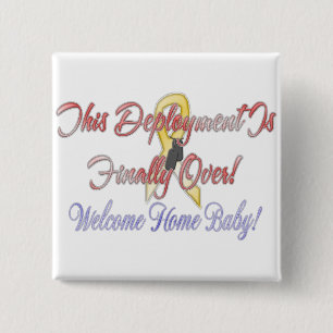 Welcome Home Baby! 2 Inch Square Button