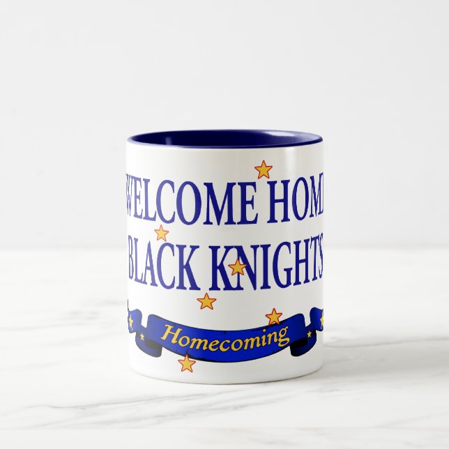 Welcome Home Black Knights Two-Tone Coffee Mug (Center)