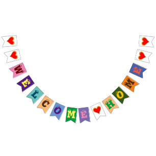 WELCOME HOME Bunting Flags