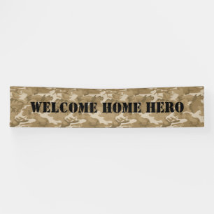 Welcome Home Camouflage Banner