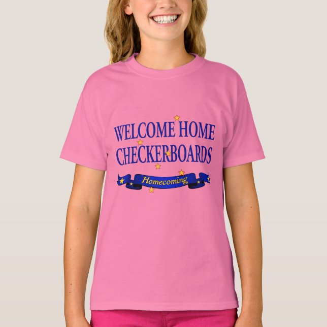 Welcome Home Checkerboards T-Shirt (Front)