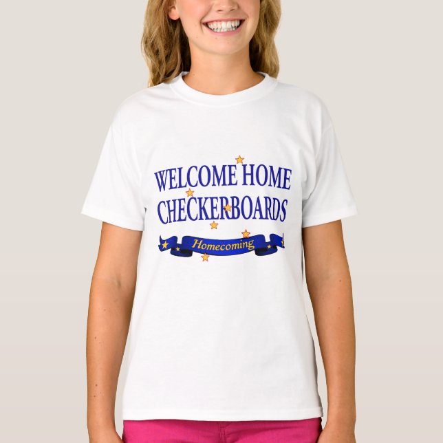 Welcome Home Checkerboards T-Shirt (Front)