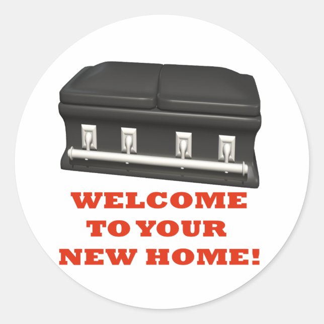 Welcome Home Classic Round Sticker (Front)